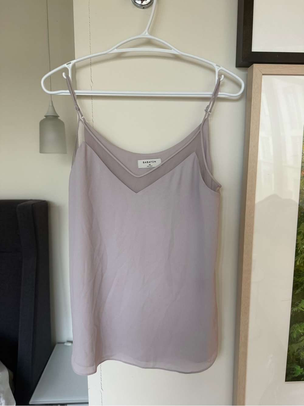 Babaton Light Lilac V-Neck Cami